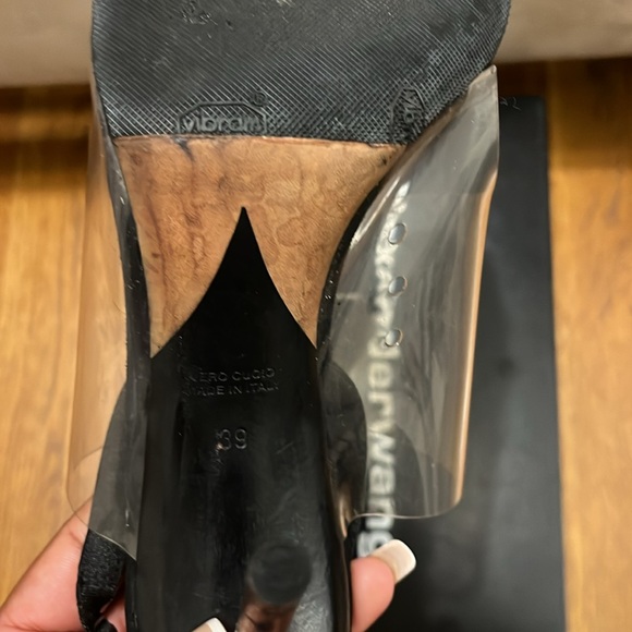 Alexander Wang PVC Marlow Slingback Heels Sz 39 π€ Same Day Ship ππΎββοΈπ¦βοΈβοΈ - Picture 12 of 12